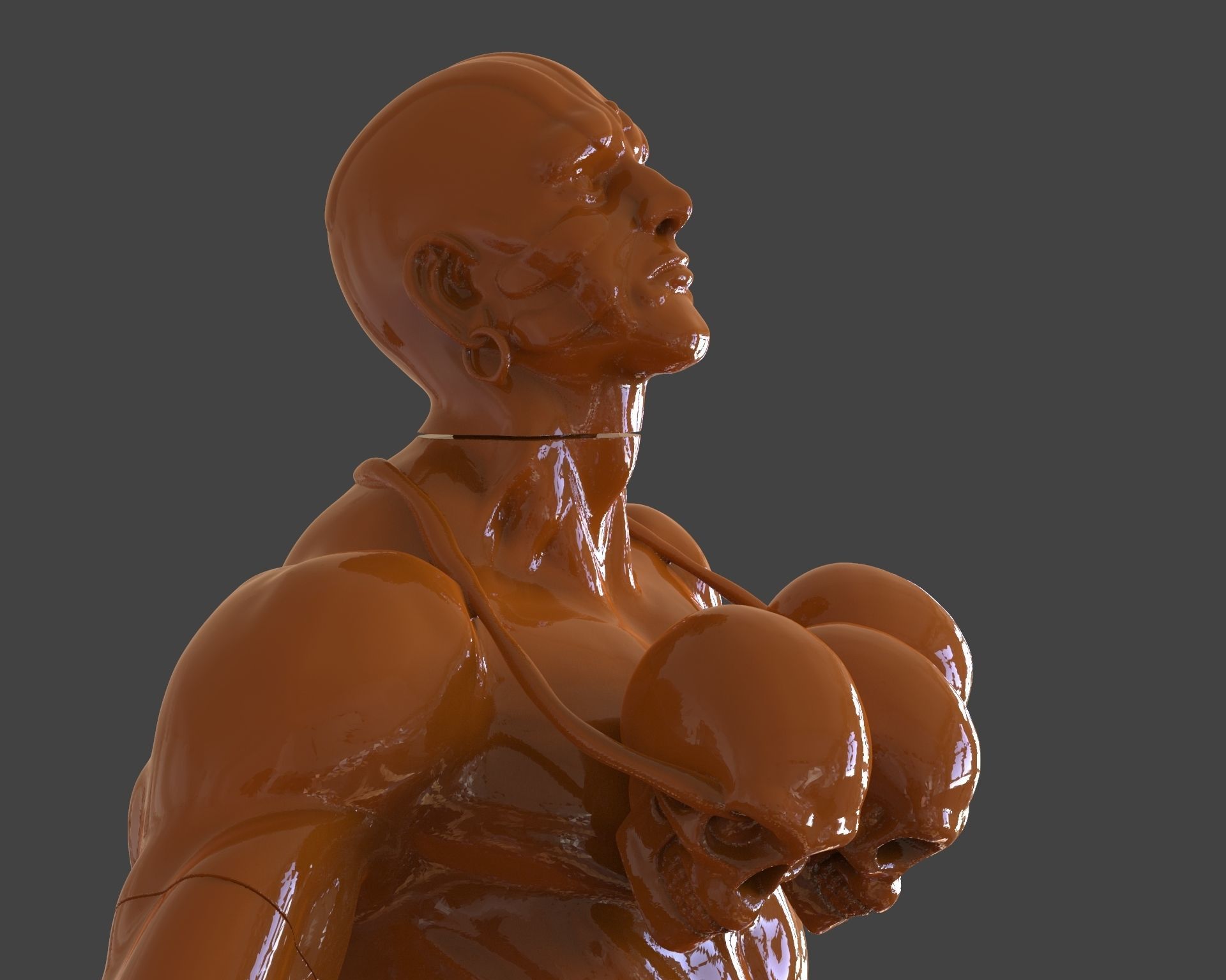 Dhalsim Yoga Power Sculpture 3D print model_23