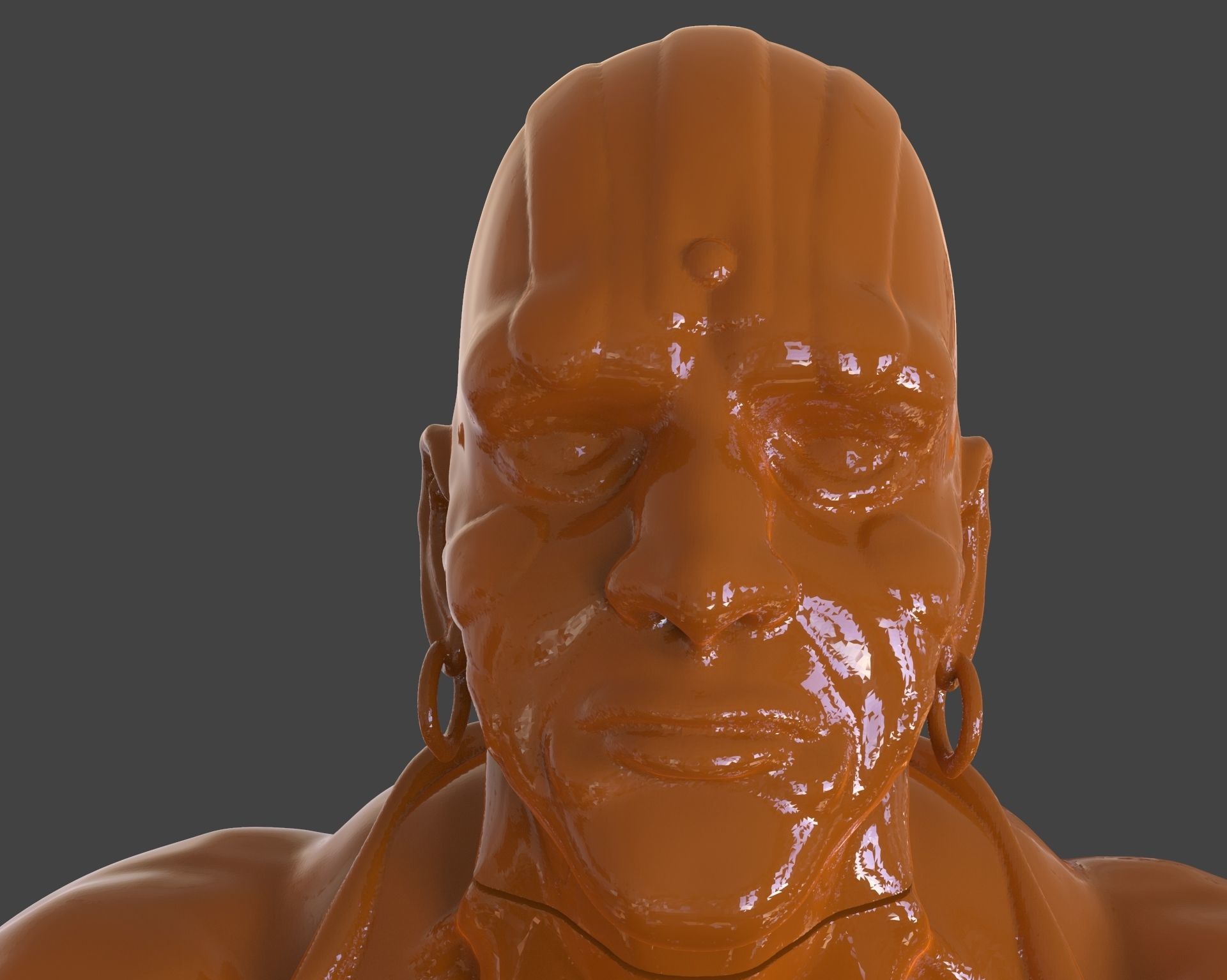 Dhalsim Yoga Power Sculpture 3D print model_26
