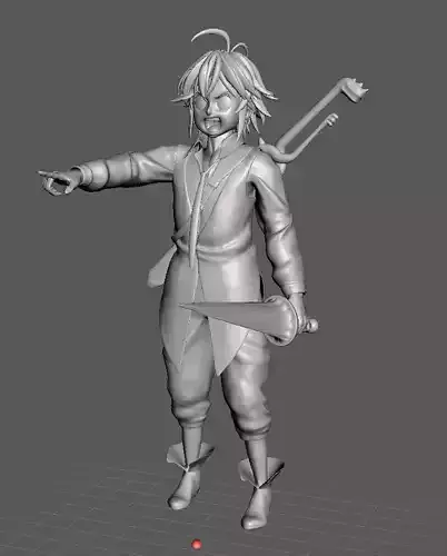 Meliodas Nanatsu no Taizai 3D Model 3D print model