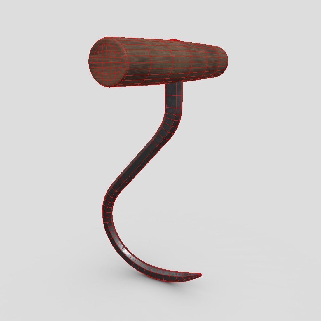 Meat Hook 4 Low-poly 3D model_2