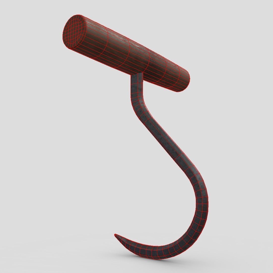 Meat Hook 4 Low-poly 3D model_10