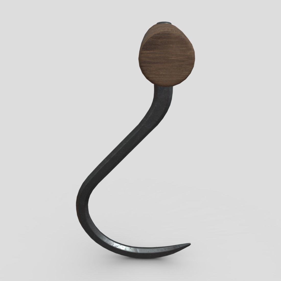 Meat Hook 4 Low-poly 3D model_3