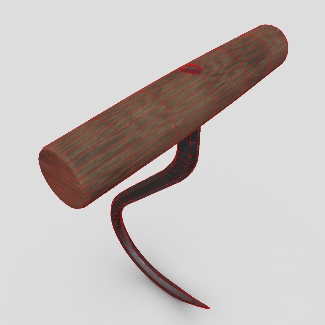 Meat Hook 4 Low-poly 3D model_6