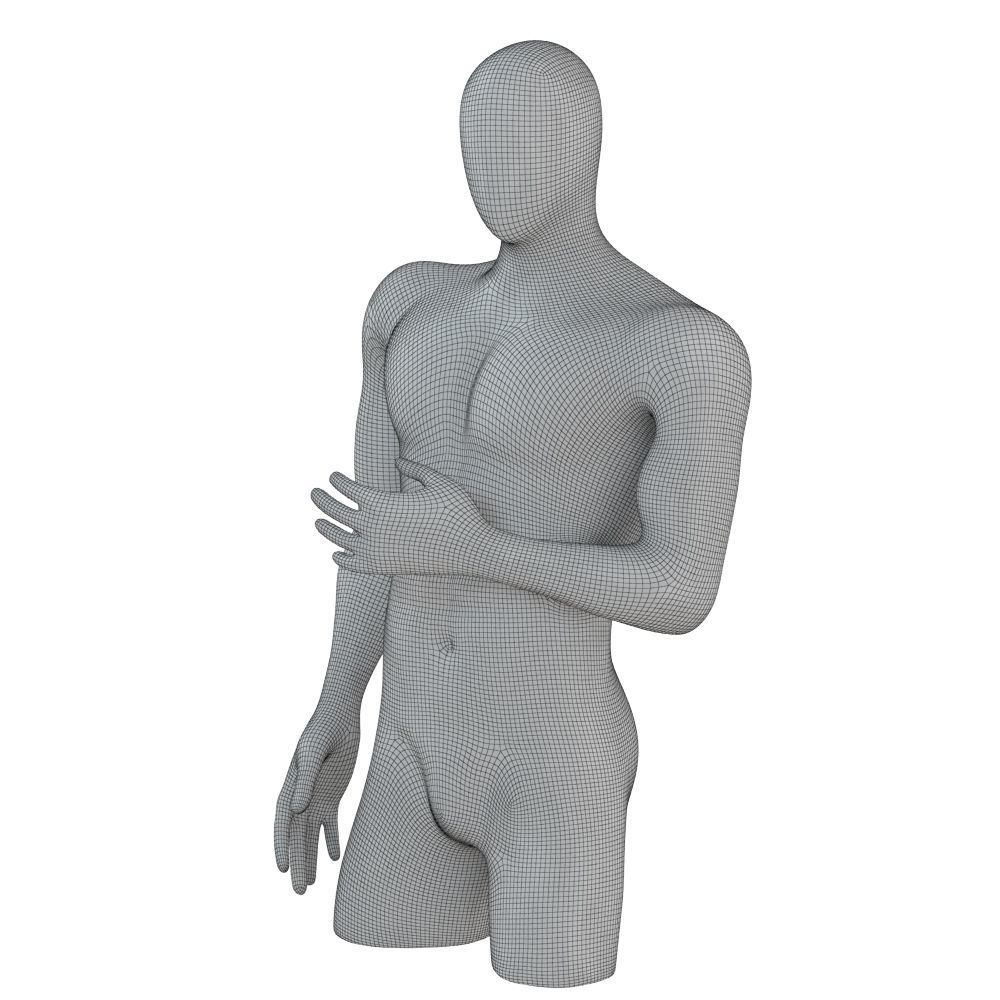 Abstract Male Mannequin 143 3D model_7