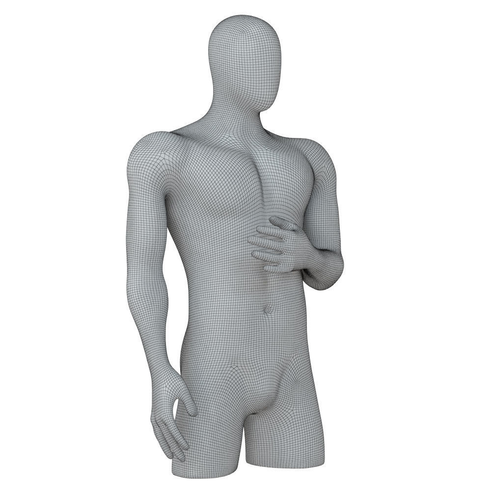 Abstract Male Mannequin 143 3D model_6