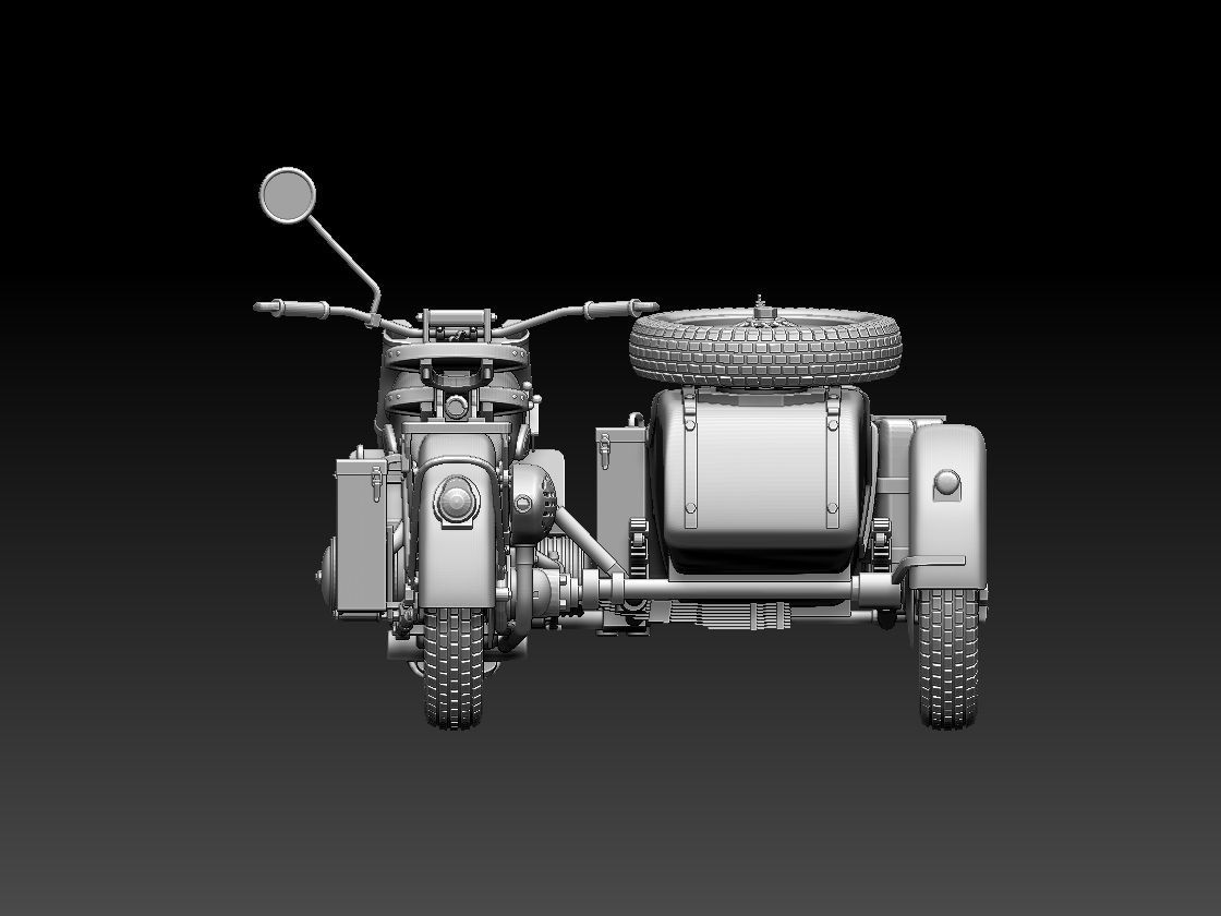r75 motorcycle 3D print model_5