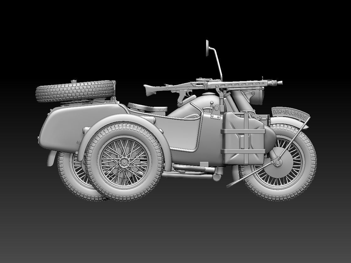 r75 motorcycle 3D print model_8