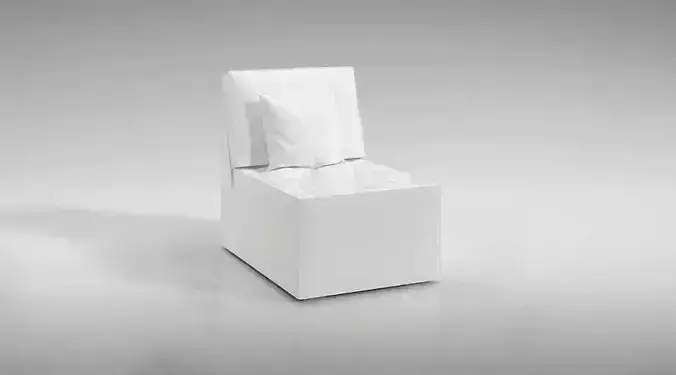 White Chair With A Pillow