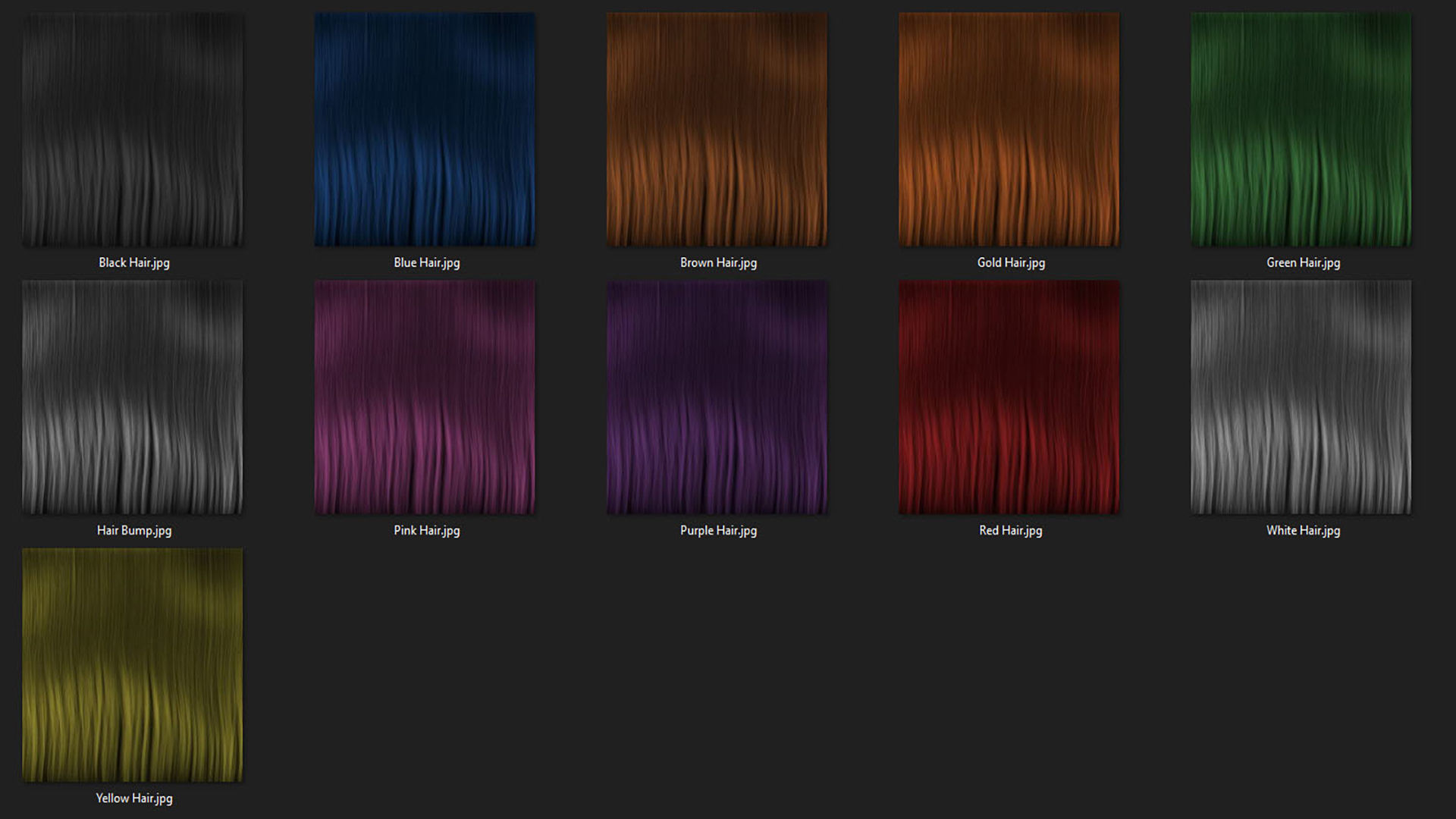 Stylized Hair Factory V2 Low-poly 3D model_4