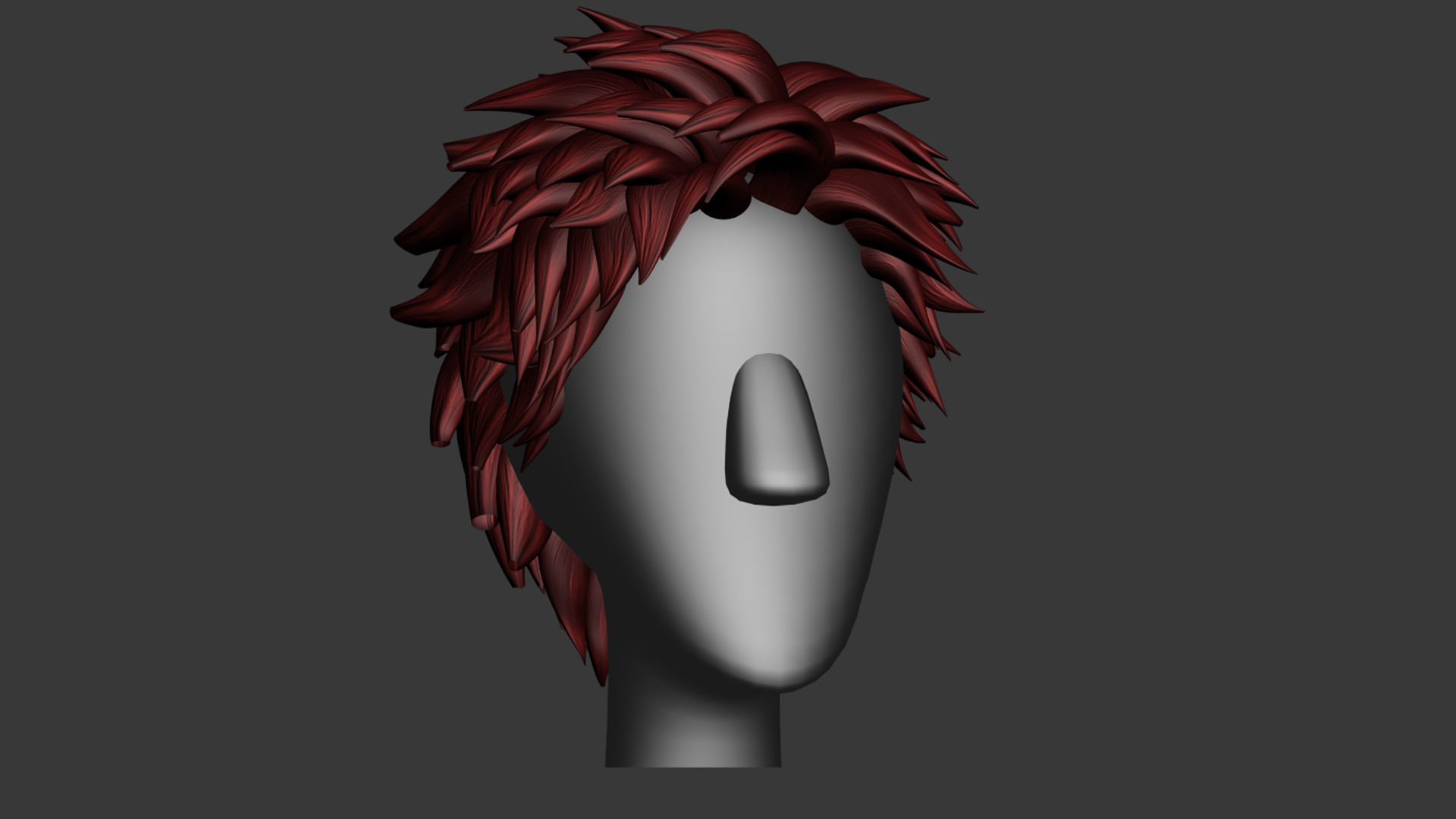 Stylized Hair Factory V2 Low-poly 3D model_14