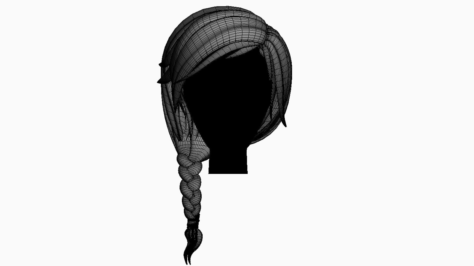 Stylized Hair Factory V2 Low-poly 3D model_9