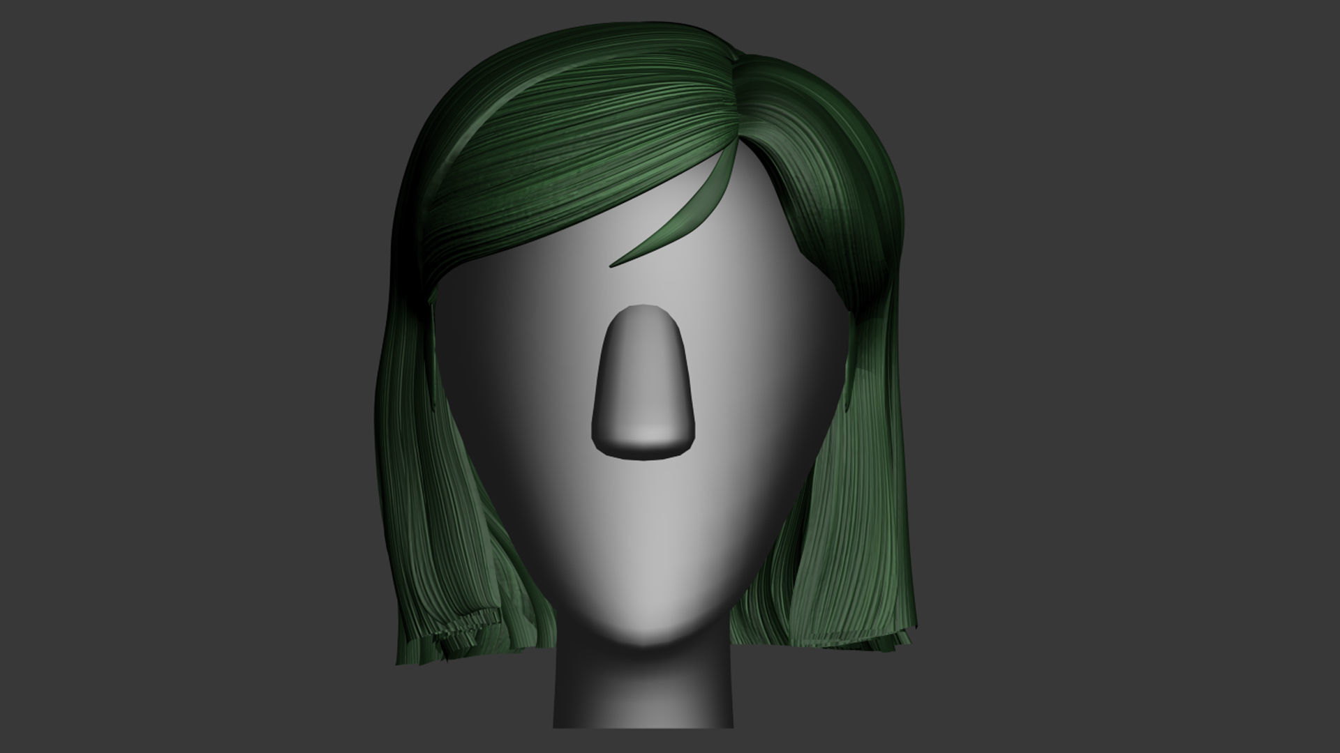 Stylized Hair Factory V2 Low-poly 3D model_16