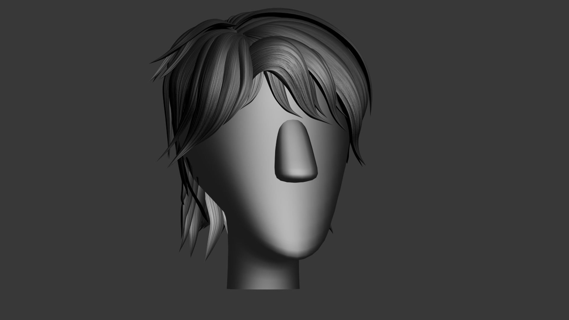 Stylized Hair Factory V2 Low-poly 3D model_17