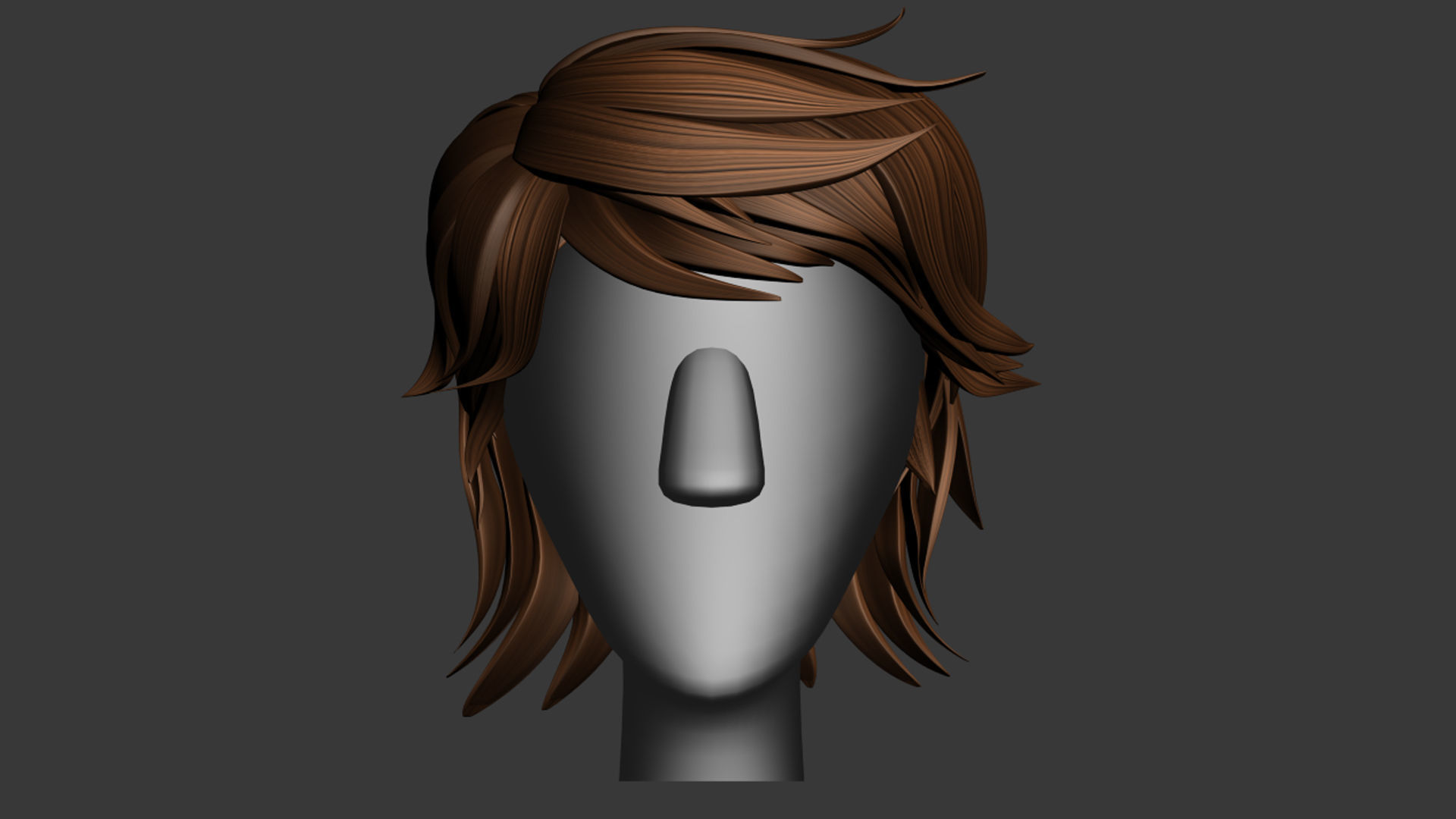 Stylized Hair Factory V2 Low-poly 3D model_12