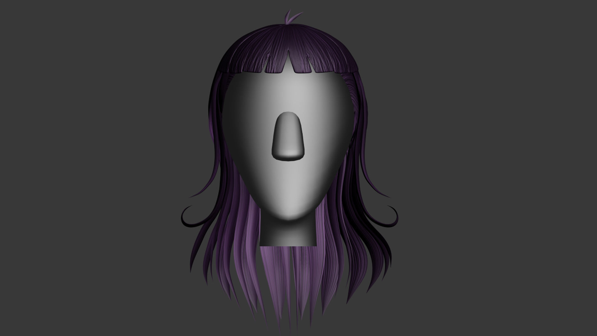 Stylized Hair Factory V2 Low-poly 3D model_13