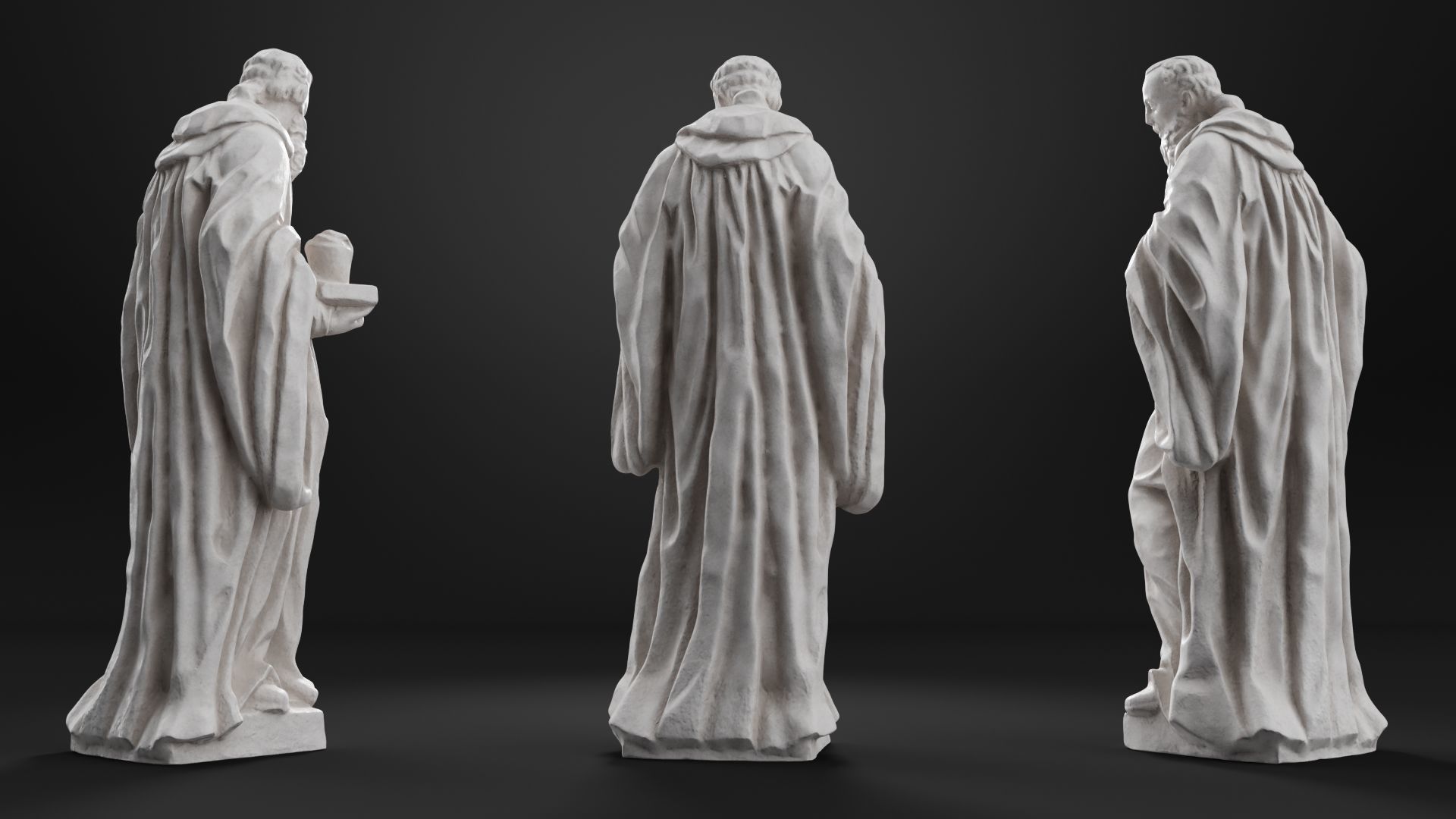 Benedict of Nursia 3D model_7