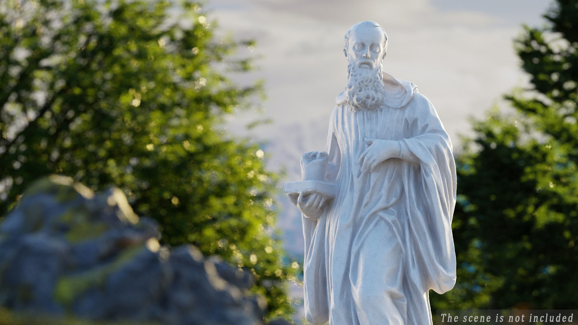 Benedict of Nursia 3D model_1