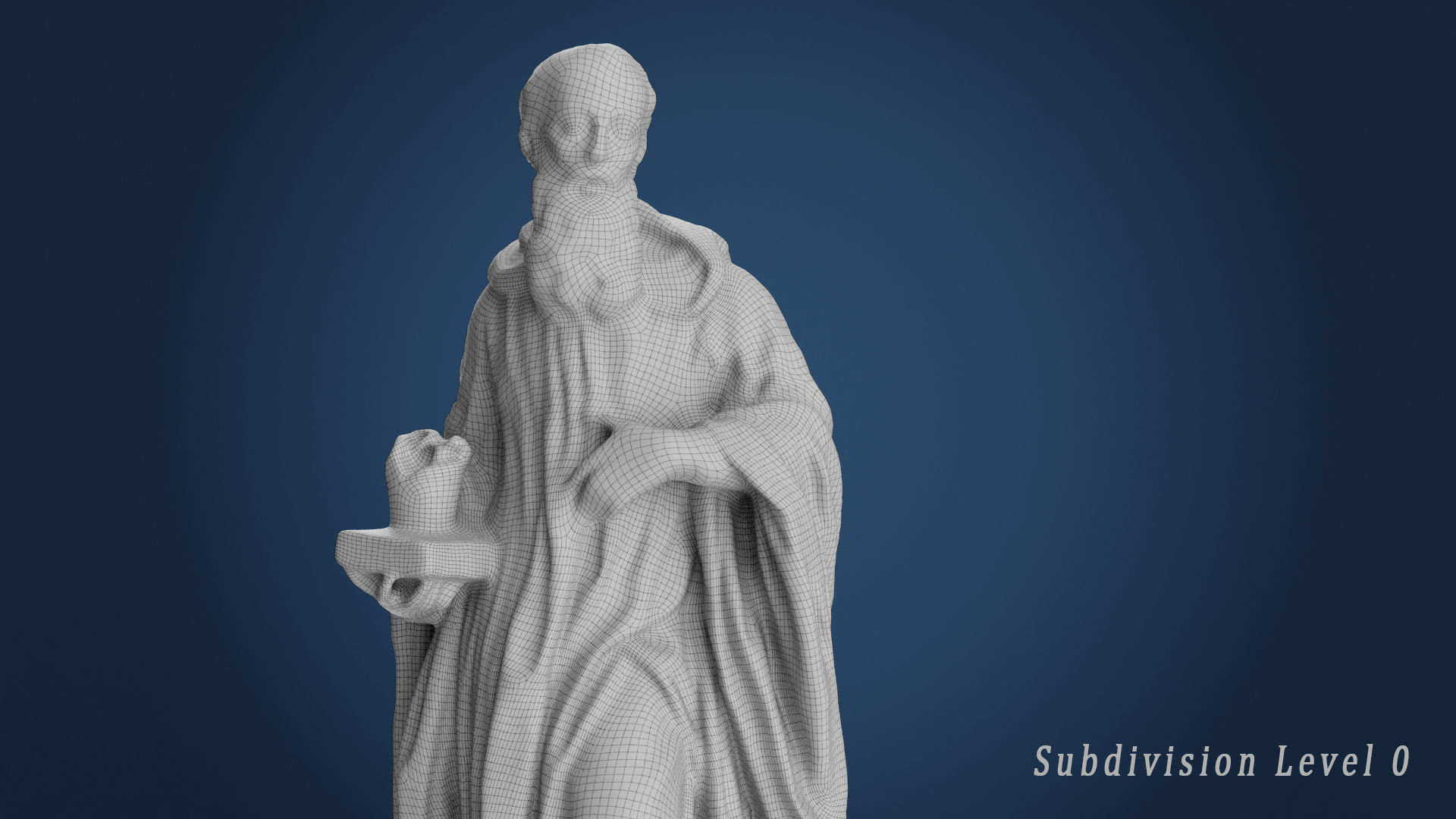 Benedict of Nursia 3D model_11