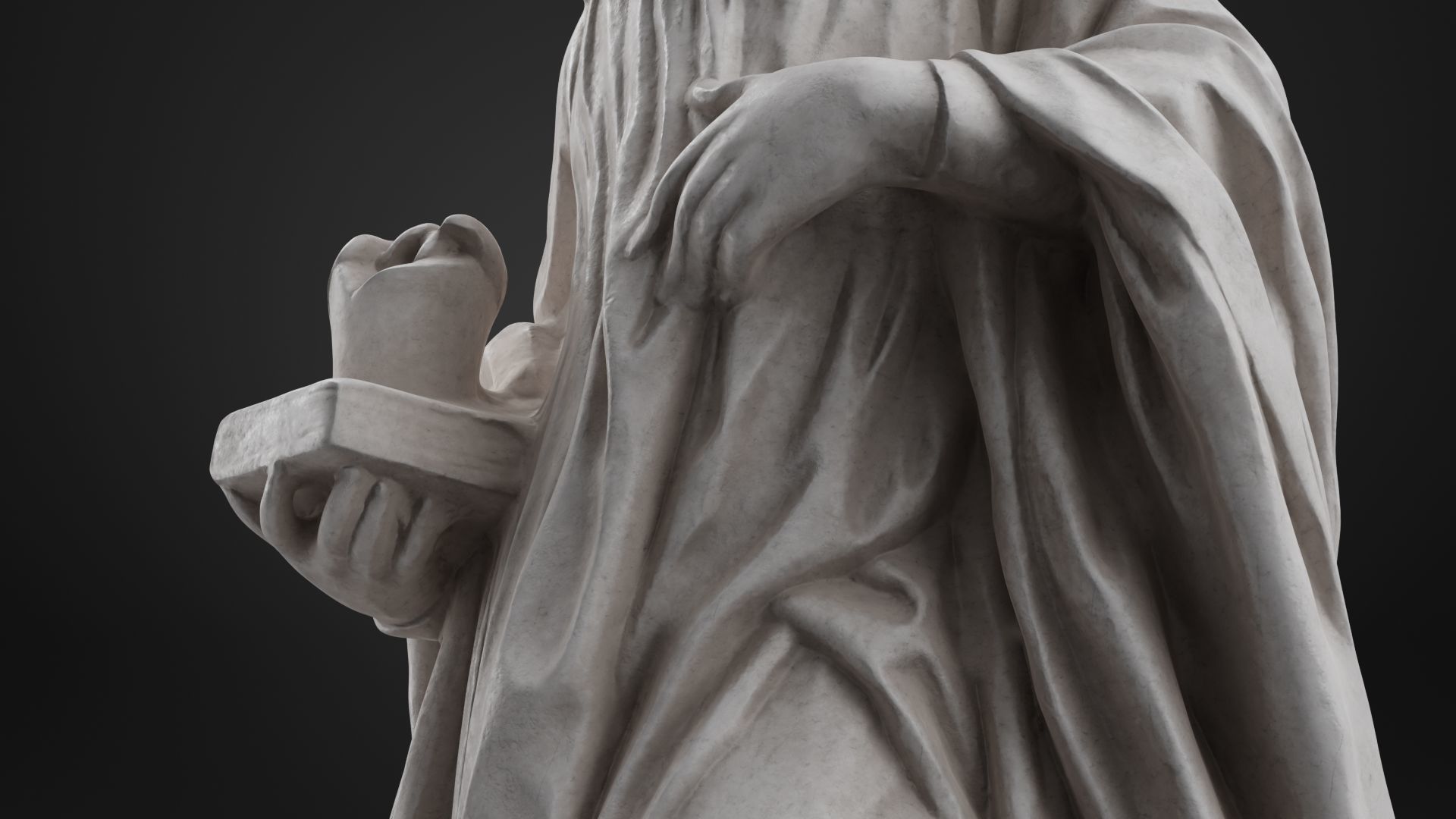 Benedict of Nursia 3D model_6