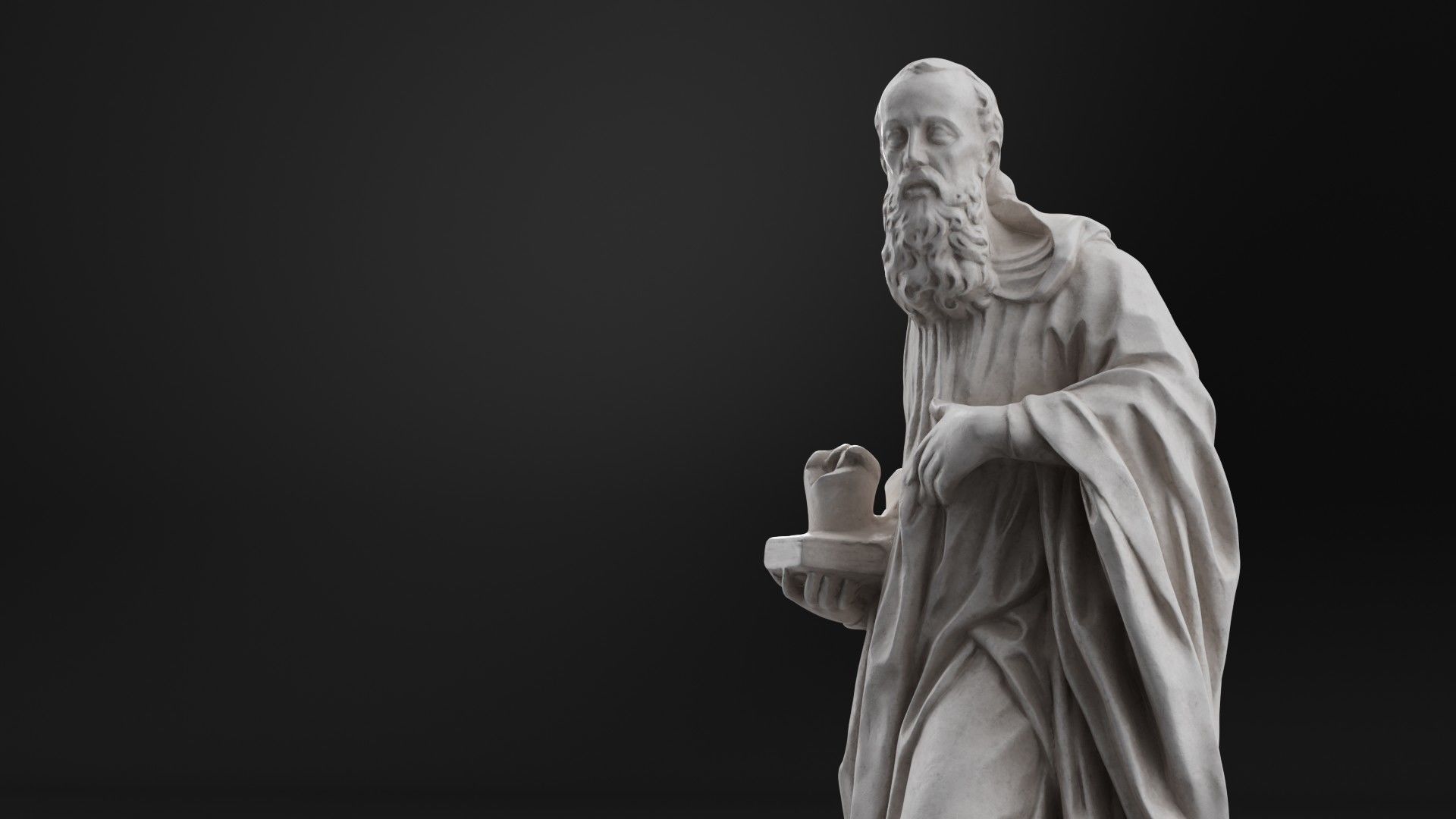 Benedict of Nursia 3D model_4