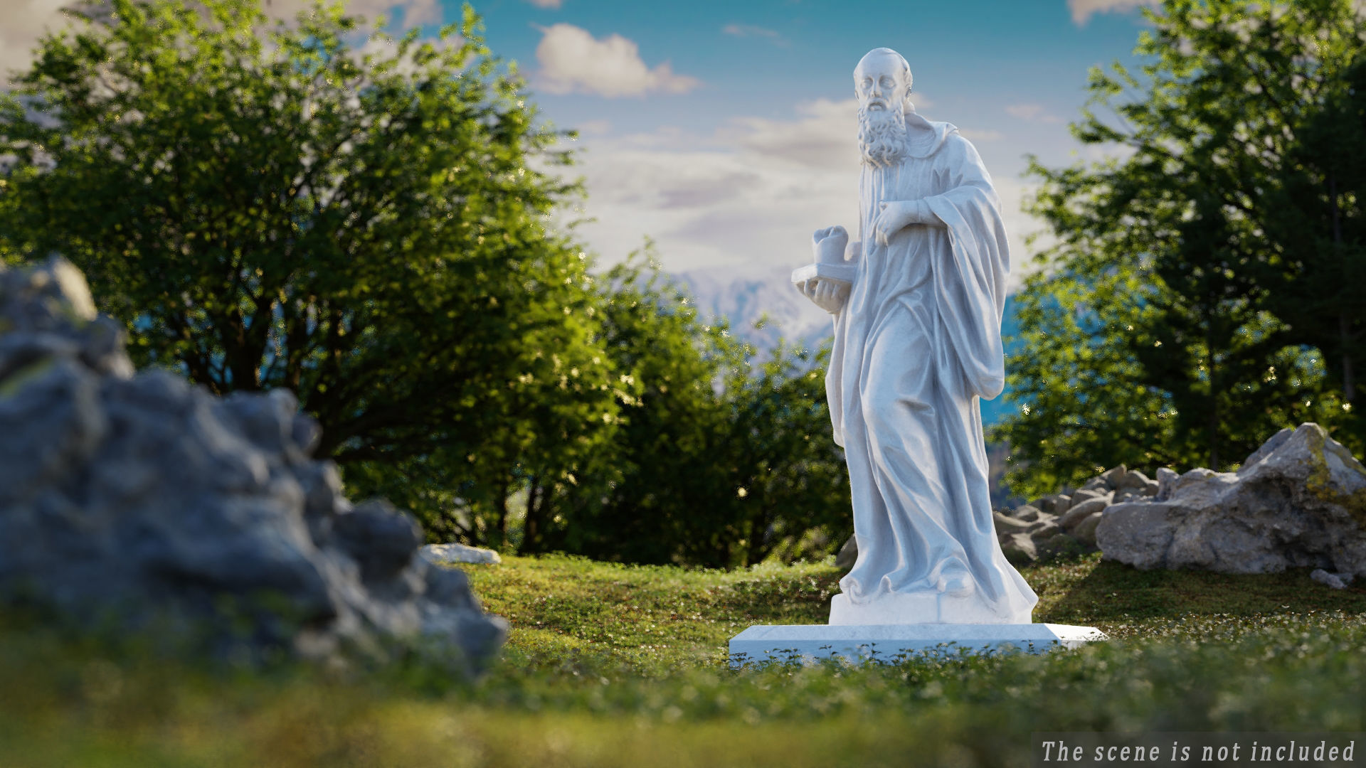 Benedict of Nursia 3D model_3