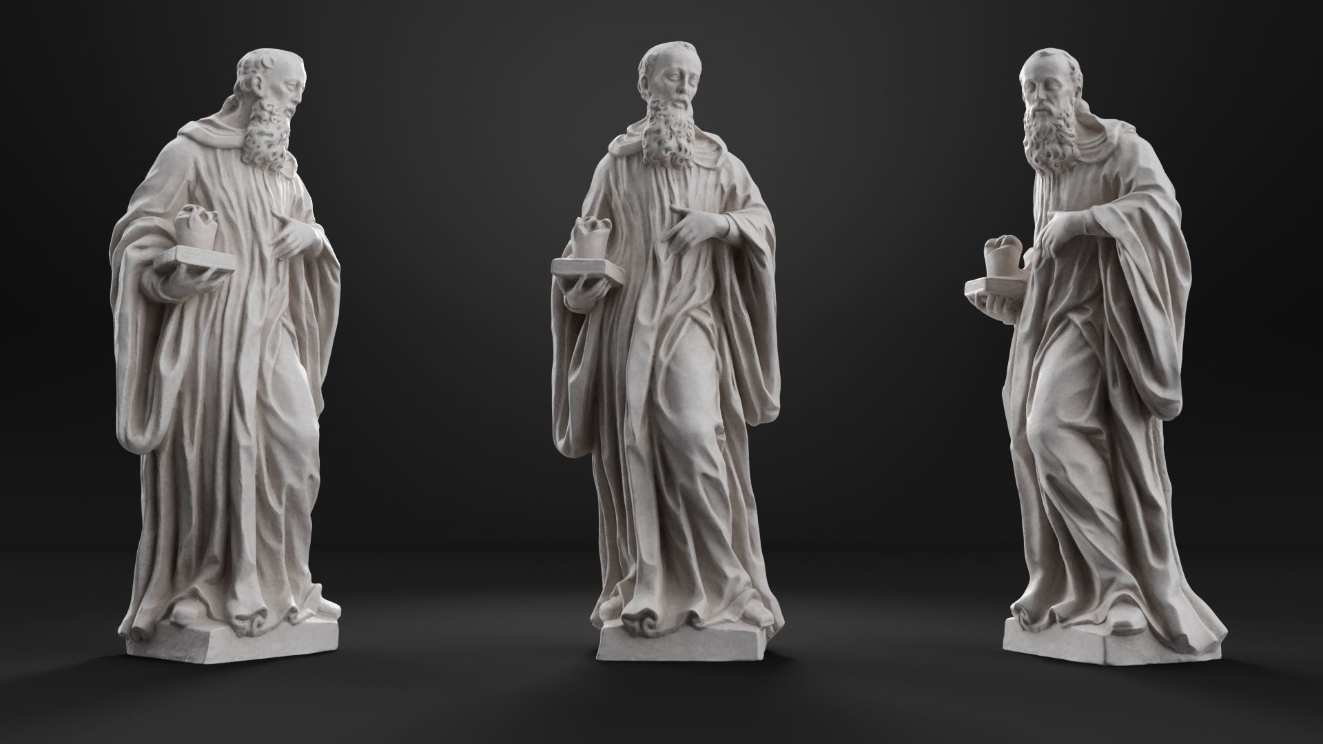 Benedict of Nursia 3D model_5
