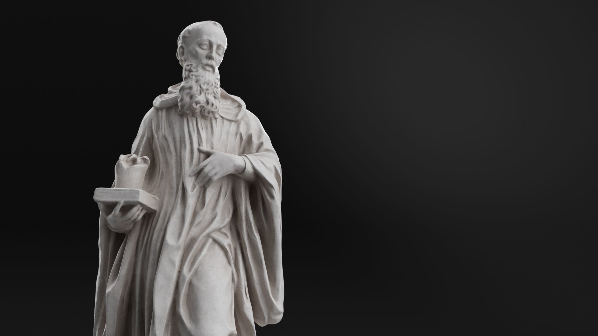 Benedict of Nursia 3D model_8