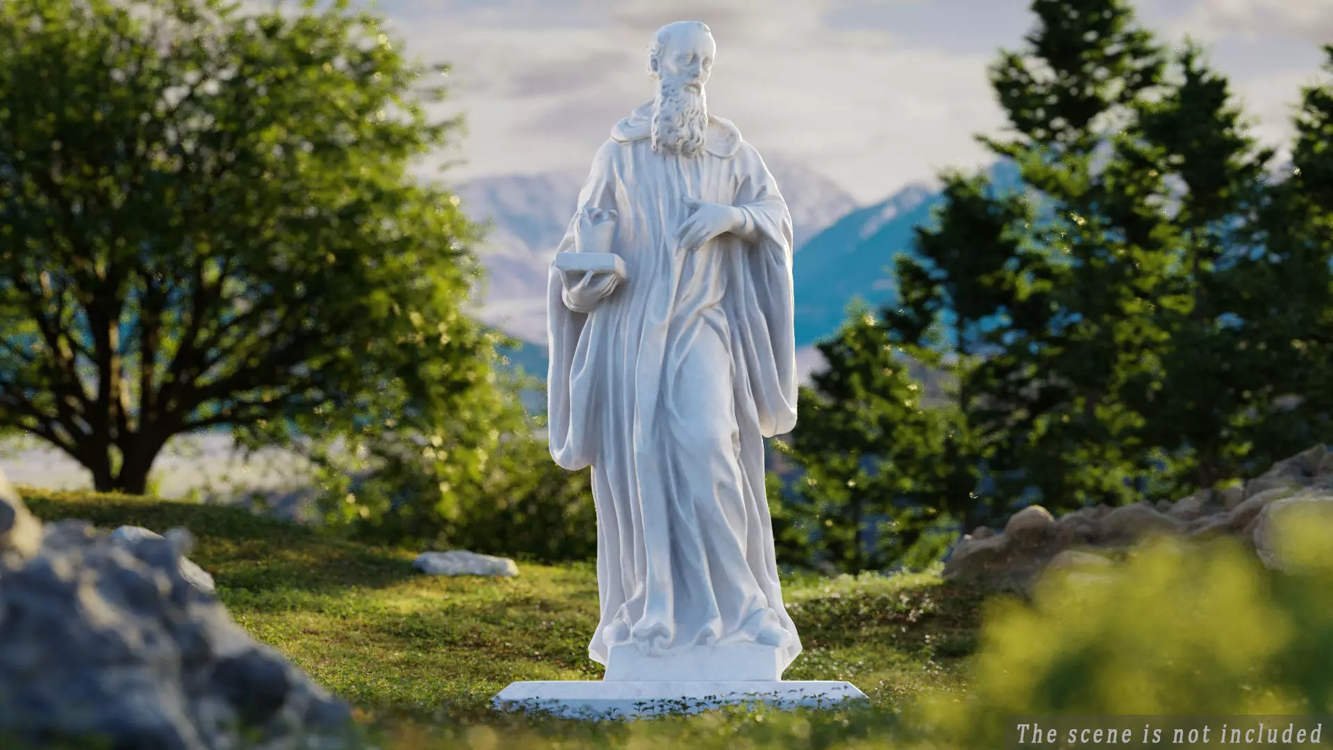 Benedict of Nursia 3D model_0