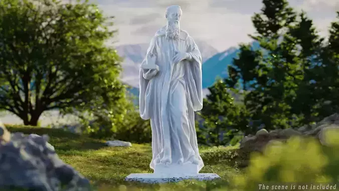 Benedict of Nursia 3D model Benedict of Nursia 3D model