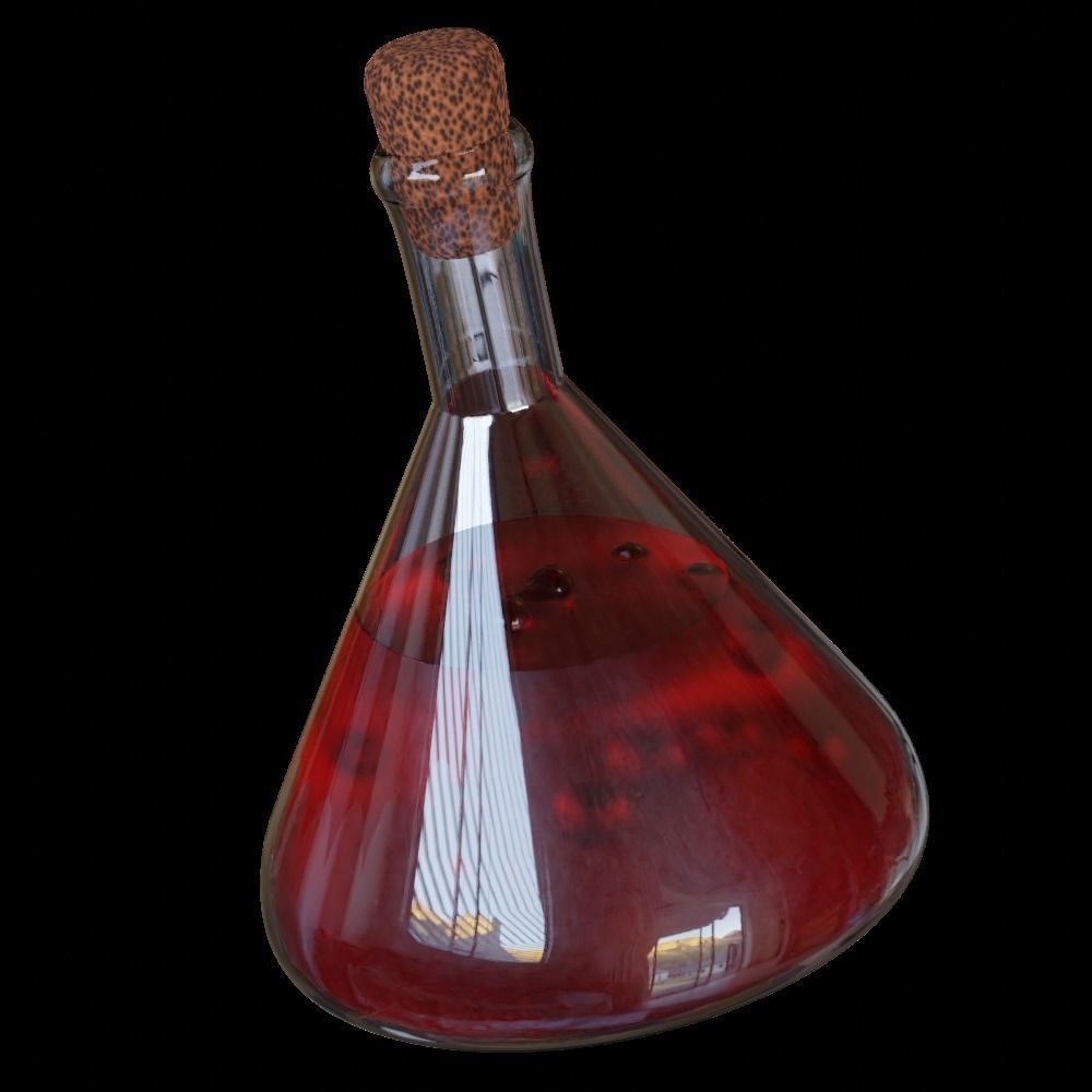 Magic Potions 3D model_1