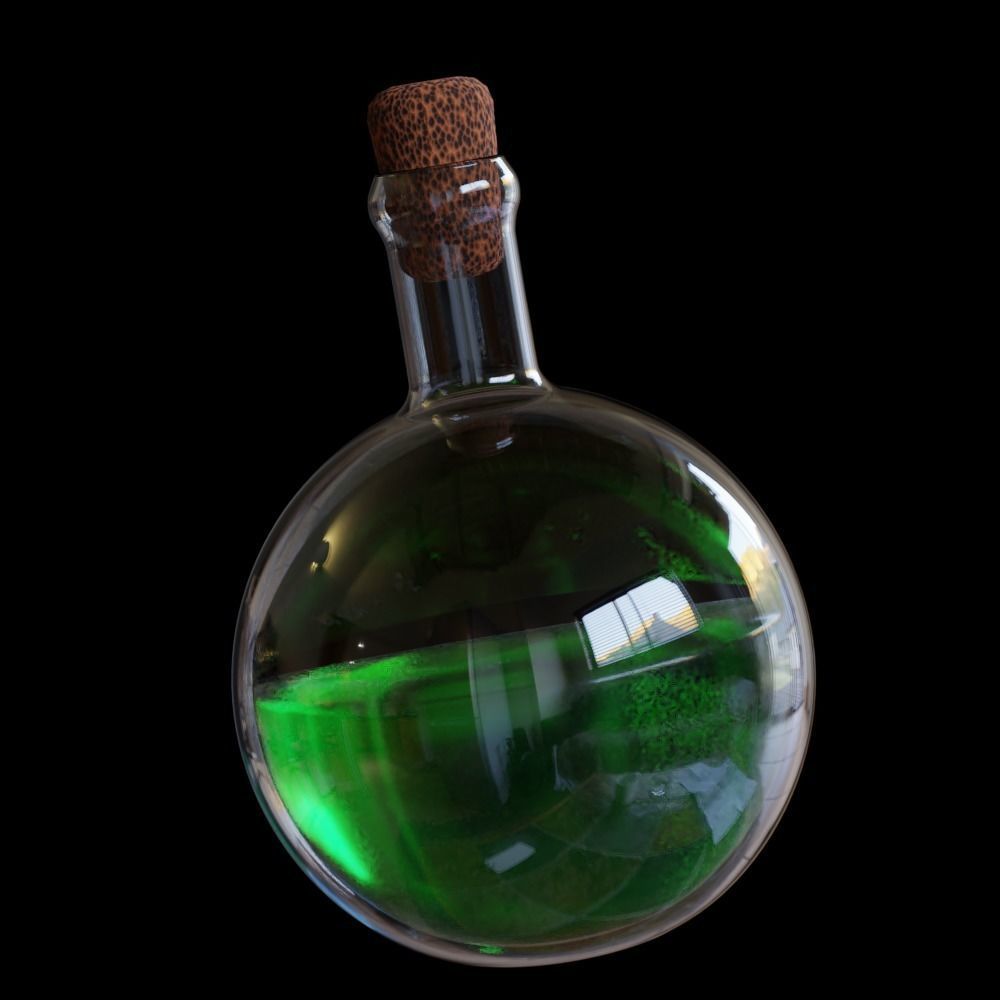 Magic Potions 3D model_2