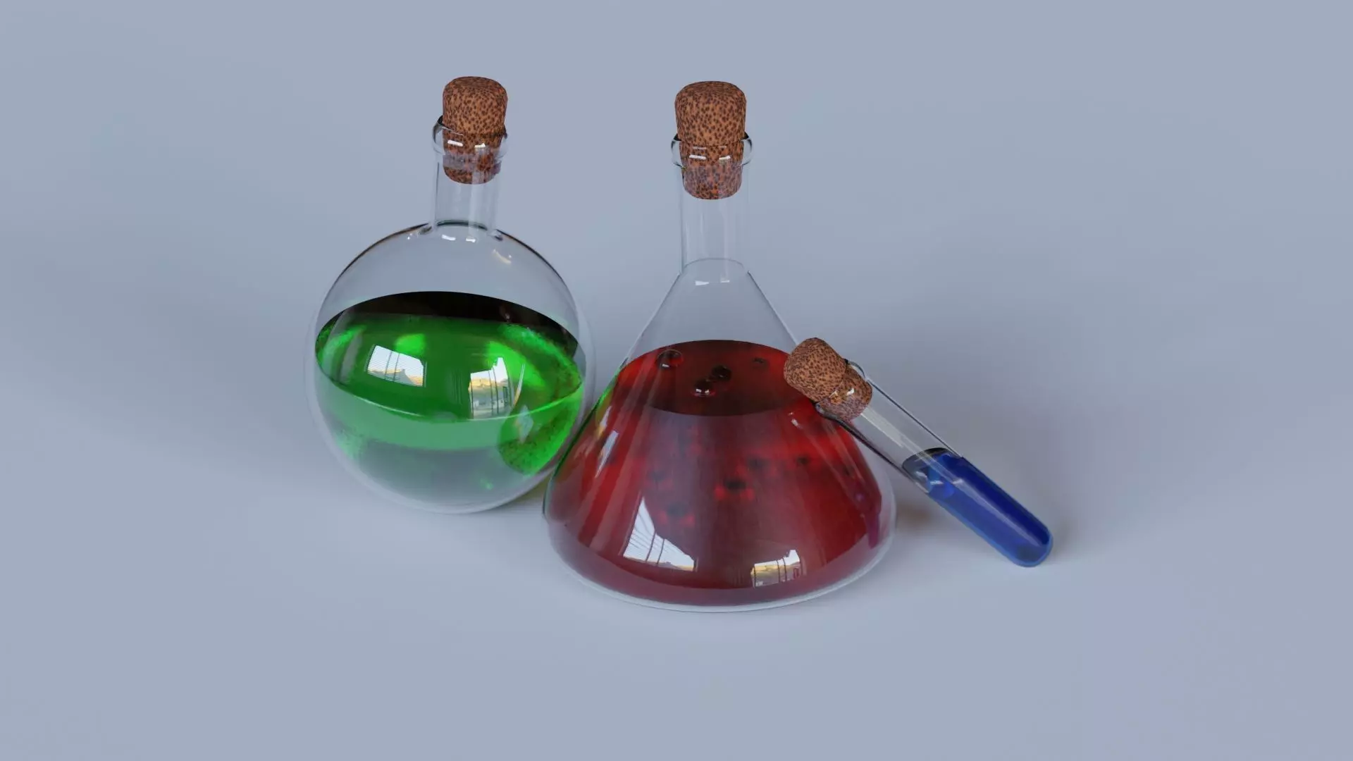 Magic Potions 3D model_0