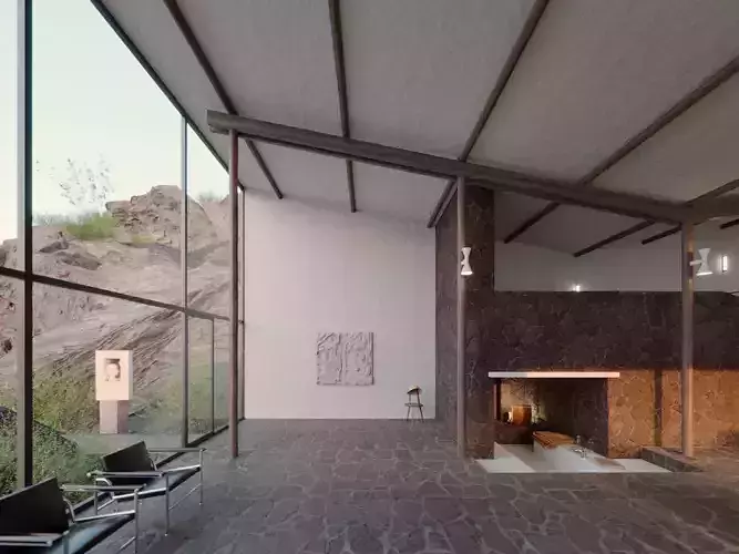 Le Corbusier Errazuris House 1930 3D model