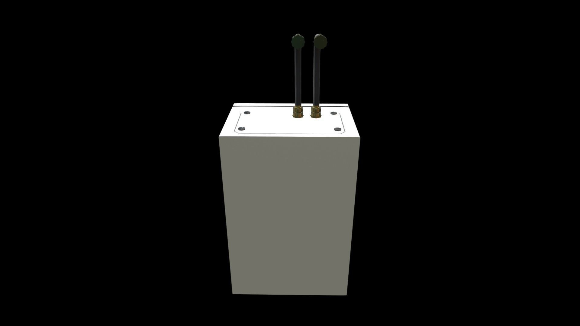 Electrical Enclosure Low-poly 3D model_9