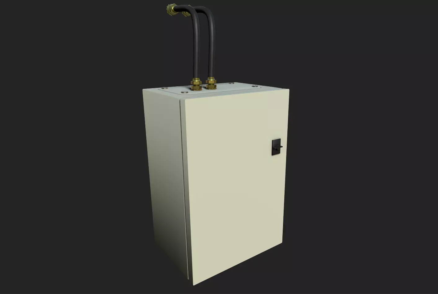 Electrical Enclosure Low-poly 3D model_0
