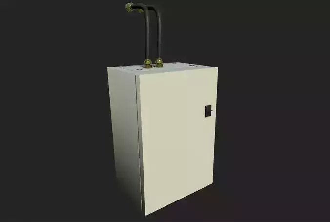 Electrical Enclosure Low-poly 3D model
