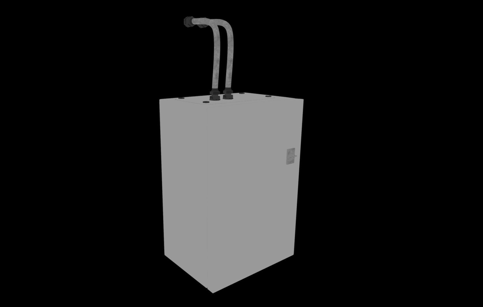 Electrical Enclosure Low-poly 3D model_11