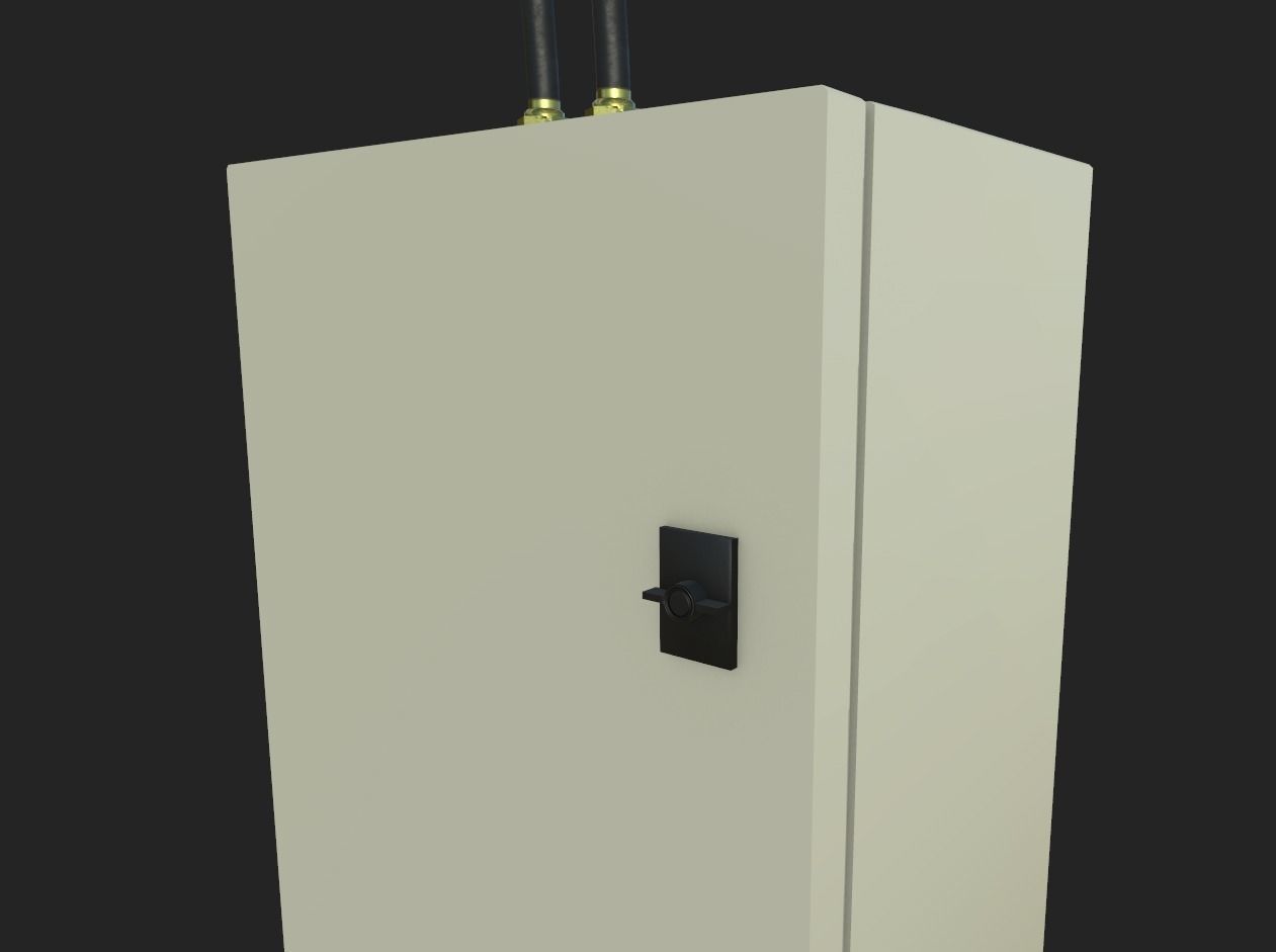 Electrical Enclosure Low-poly 3D model_4