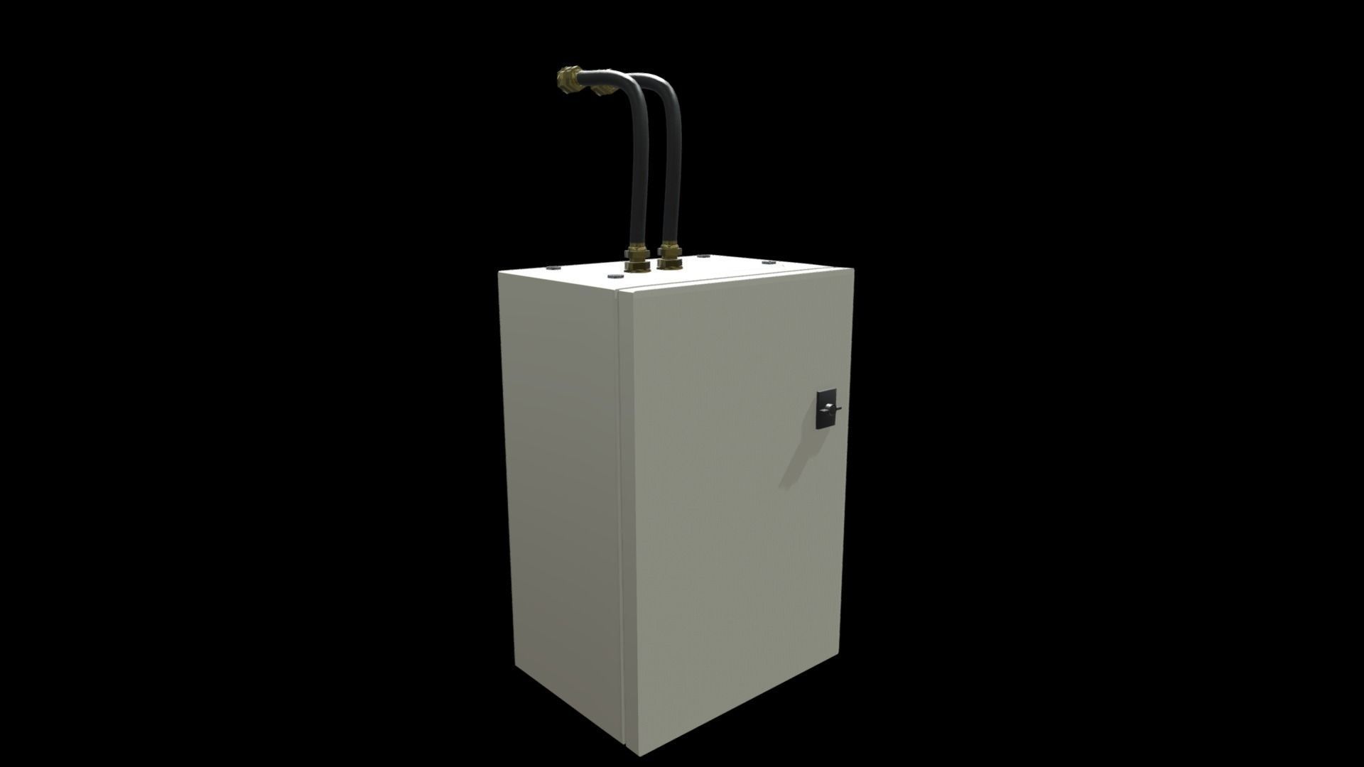 Electrical Enclosure Low-poly 3D model_6