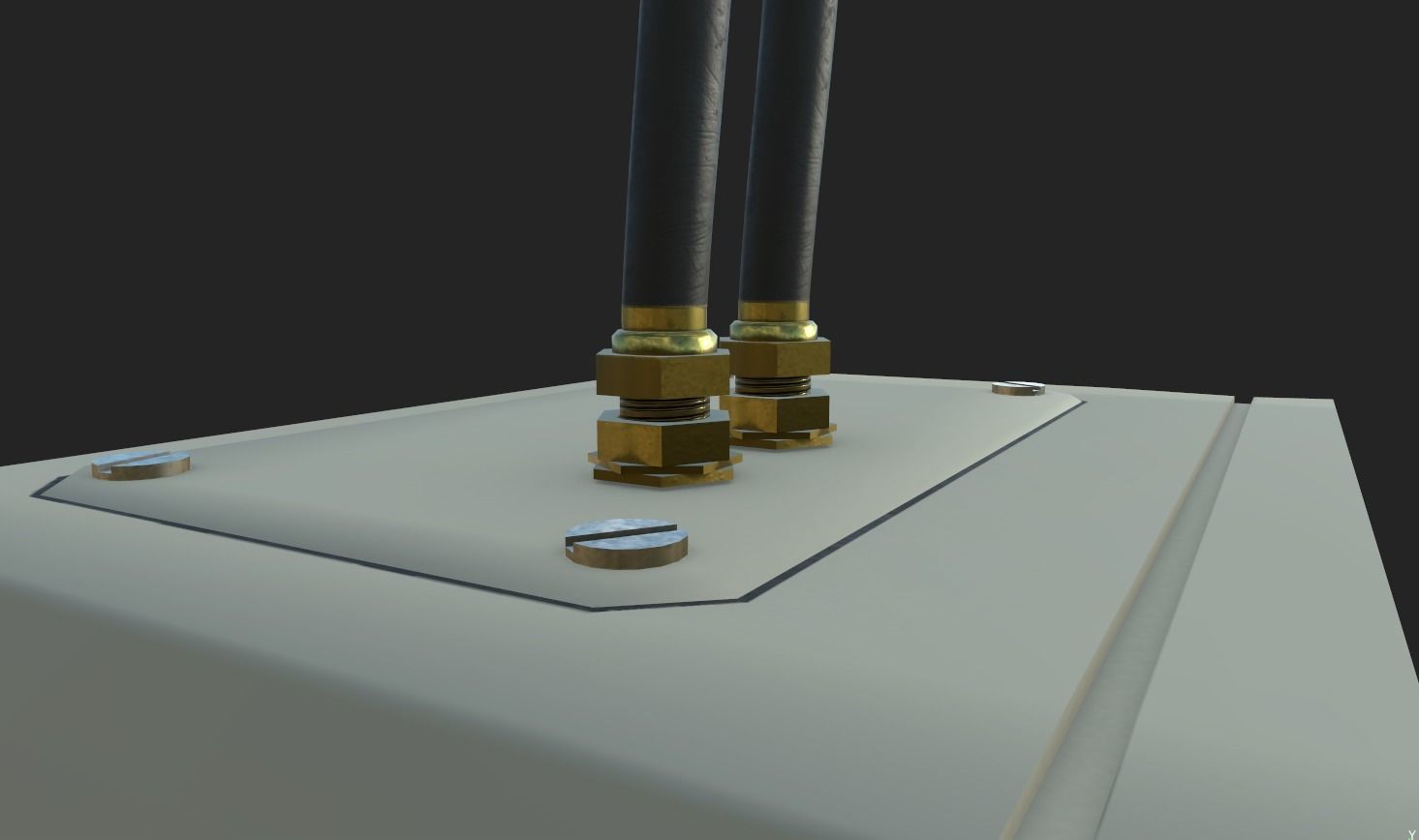 Electrical Enclosure Low-poly 3D model_3