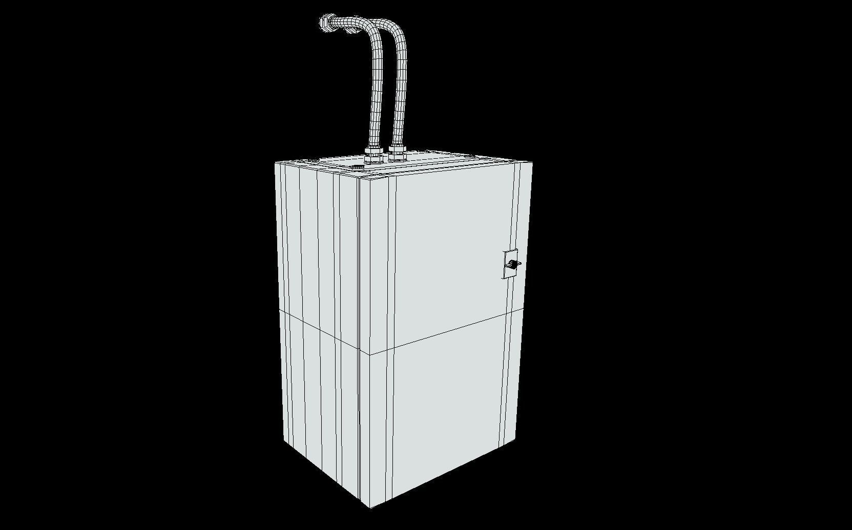 Electrical Enclosure Low-poly 3D model_10