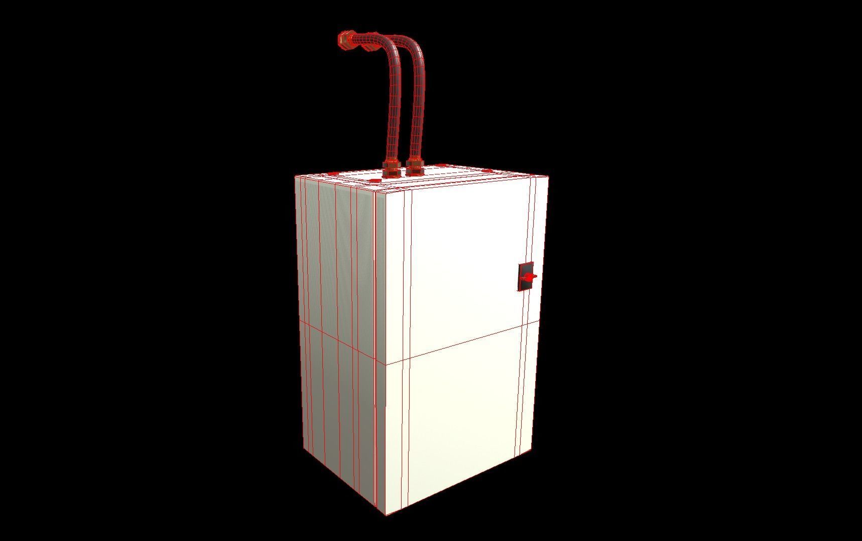Electrical Enclosure Low-poly 3D model_12