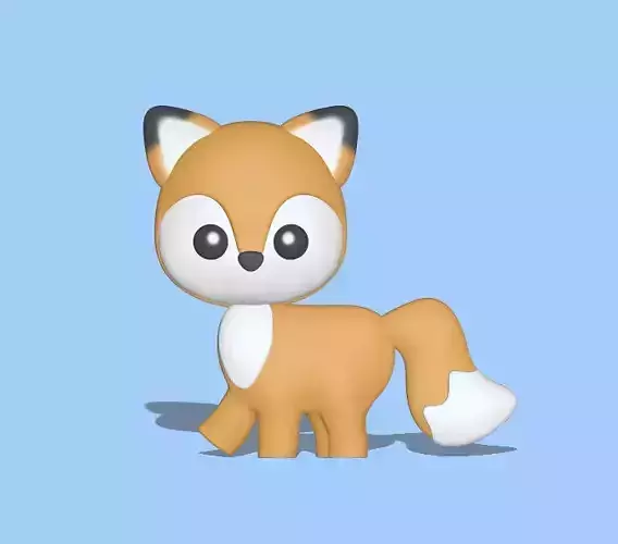 Fox Flat 3D print model
