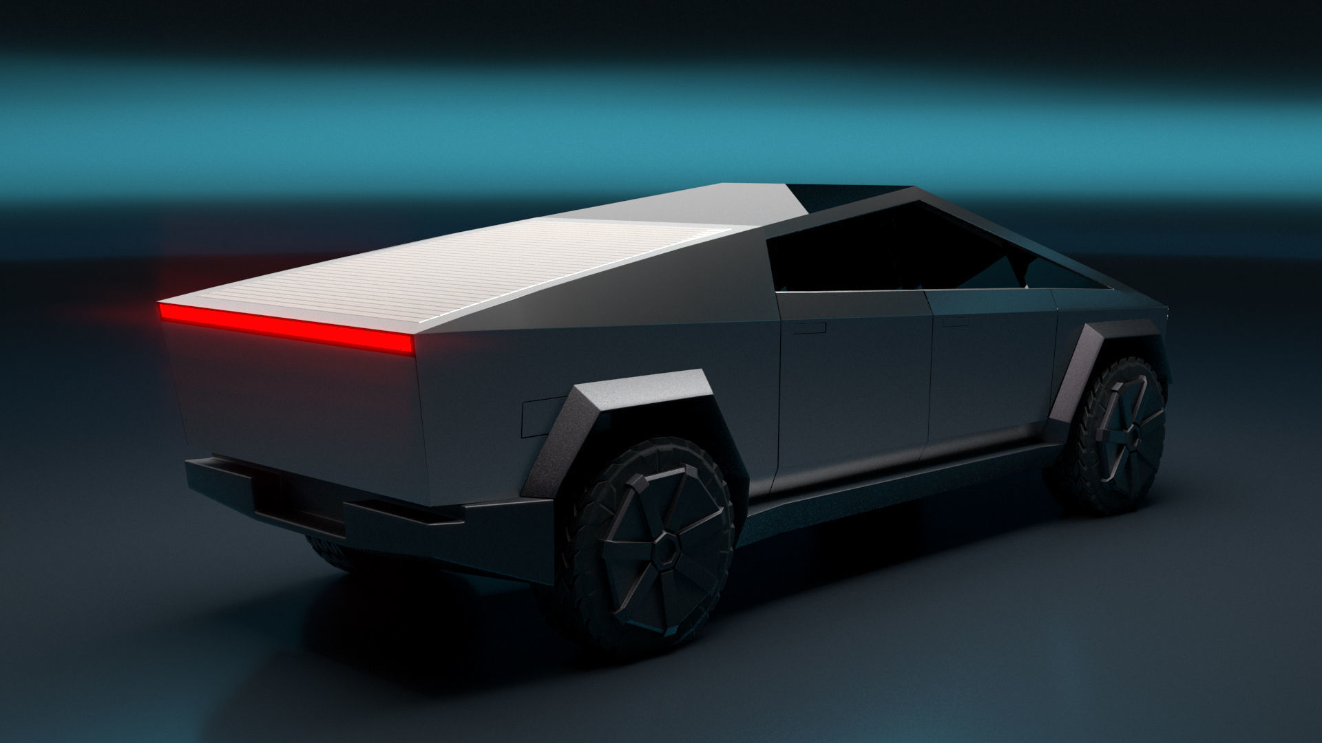 Tesla Cybertruck in Maya 2022 3D model_2