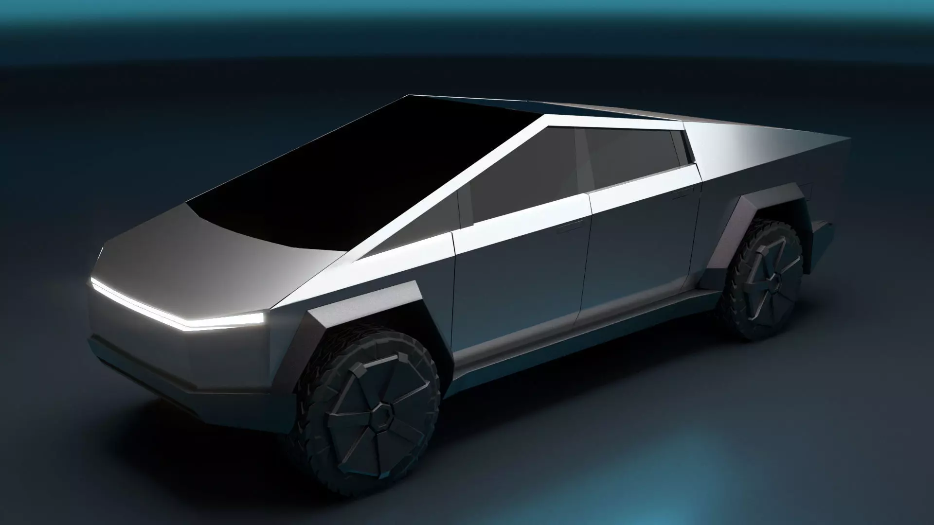 Tesla Cybertruck in Maya 2022 3D model_0