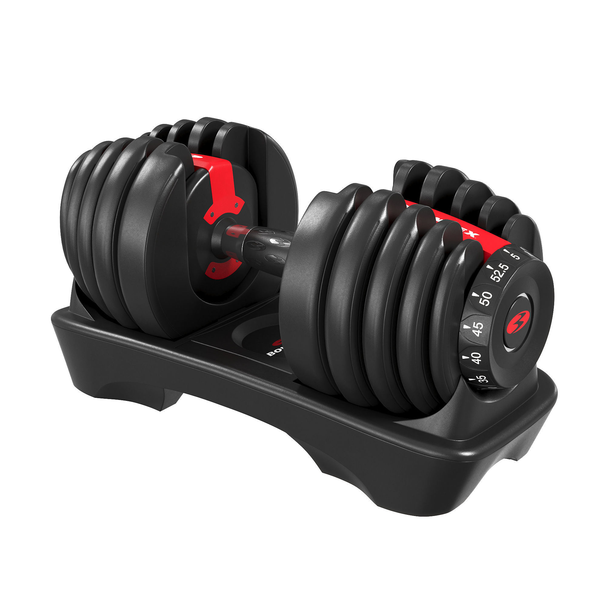 Bowflex Dumbbells Low-poly 3D model_1
