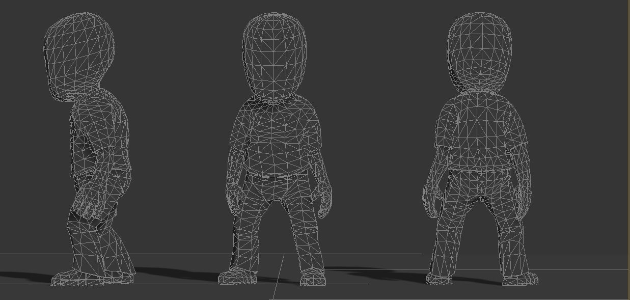Hyper Casual Low Poly character Low-poly 3D model_5