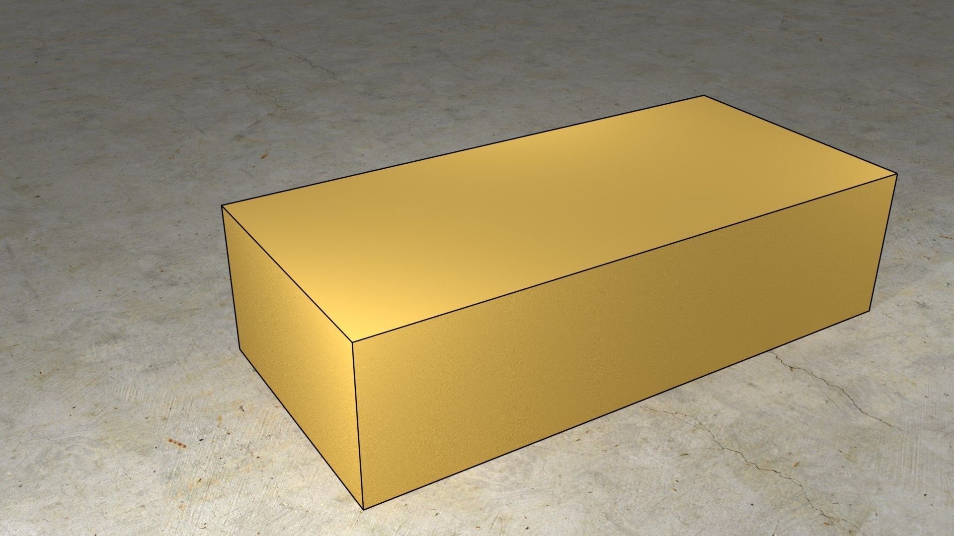 low poly wooden box Low-poly 3D model_5