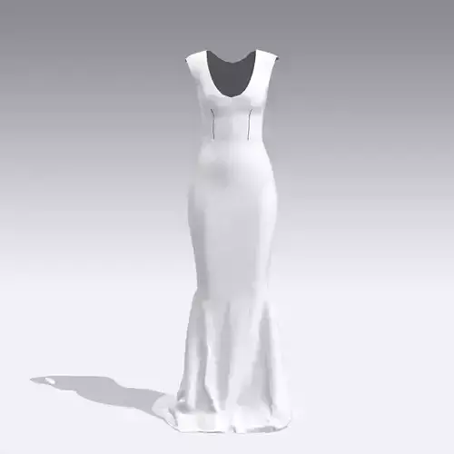 FISH SKIRT AND TAIL DRESS