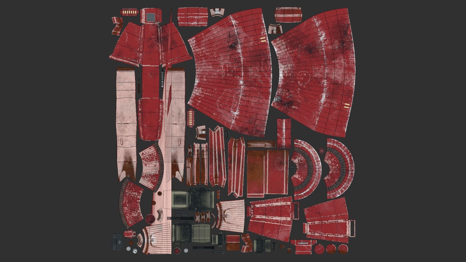 Aircraft Spaceship 01 - Futuristic Flying Vehicle Spacecraft Low-poly 3D model_10